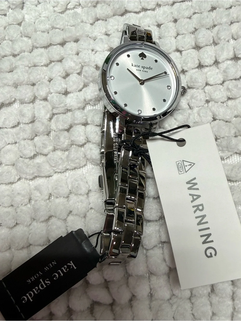 Kate Spade NY Metro Three-Hand Quartz Bracelet Watch & Crystal Bracelet Set NWT